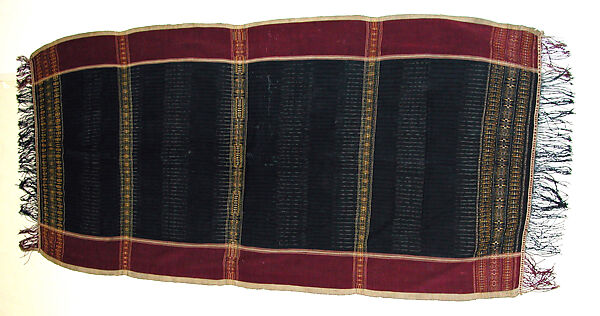 Shoulder Cloth (Ulos Padang Rusak [?]), Silk, cotton, Toba Batak people 
