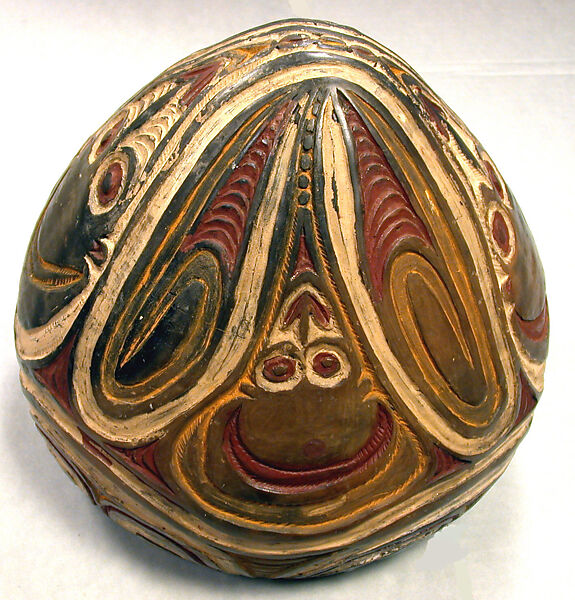 Bowl, Ceramic, paint, Iatmul people