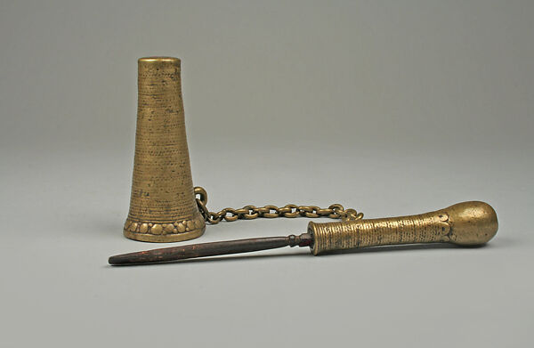 Betel Nut Mortar and Pestle, Brass, iron, Toba Batak people 