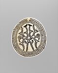 Sa’ela’a (pendant), Solomon Islands artist, Tridacna shell, fiber, pigment, Solomon Islands