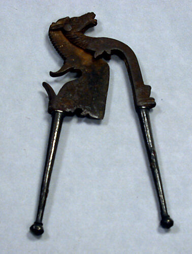 Timor Iron Rooster Shape Betel Nut Cutters 19th C. SET of 2