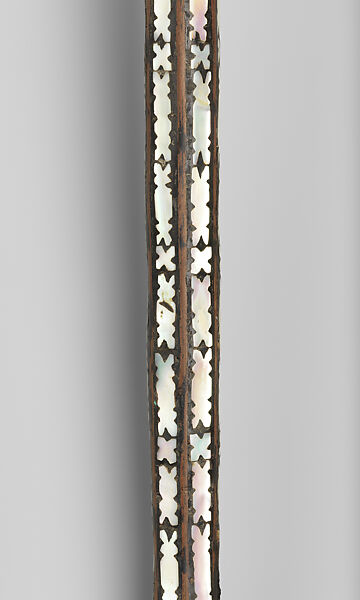 Ceremonial Staff (Wari Hau), Wood, chambered-nautilus shell, fiber, paint, Solomon Islands