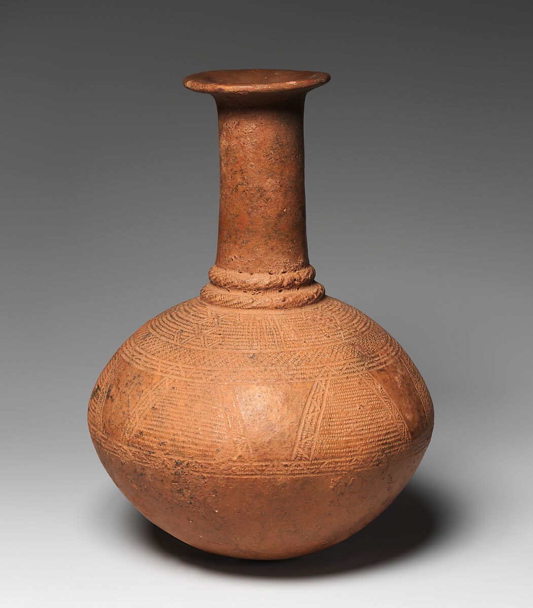 Long-necked vessel, Middle Niger artist(s), Terracotta, Middle Niger civilization