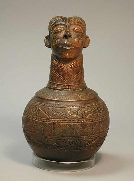 Figurative Vessel, Terracotta, Zande peoples 
