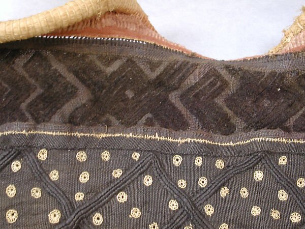 Woman's Ceremonial Overskirt, Raffia palm fiber, natural dye, Kuba peoples, Bushoong group