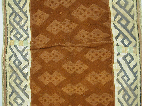 Man's Overskirt, Raffia palm fiber, Kuba peoples