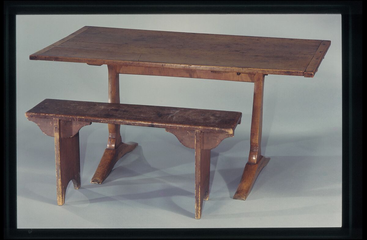 Dining Table, United Society of Believers in Christ’s Second Appearing (“Shakers”), Mount Lebanon, New York (American, active ca. 1750–present), Maple, ash, American, Shaker 