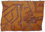 Painted Barkcloth, Barkcloth, pigment, Mbuti peoples 