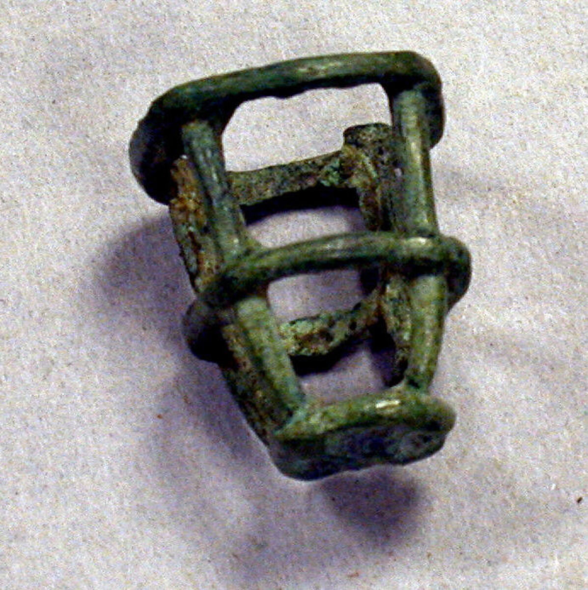 Miniature Basket (?), Copper alloy, Middle Niger civilization 