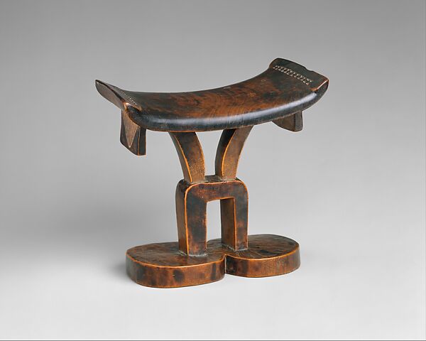 Headrest, Wood, Tsonga peoples 