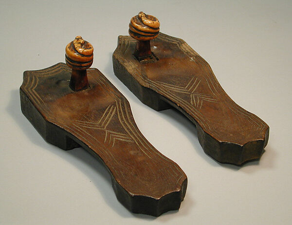 Sandal Pair, Wood, ivory, Tanzania