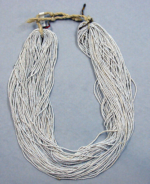 Necklace, Glass beads, fiber, Naga peoples (?) 