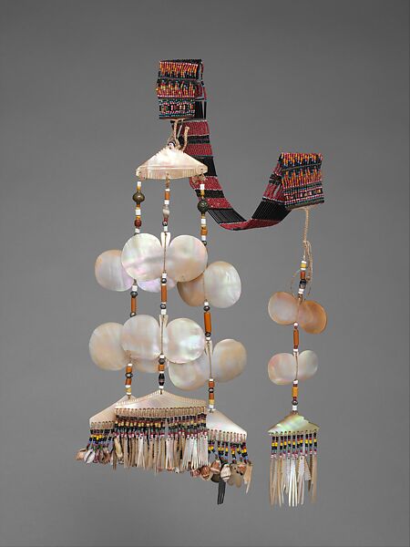 Ornament (Sipattal), Isneg artist, Shell, glass, copper alloy, silver alloy, horn, fiber, Isneg