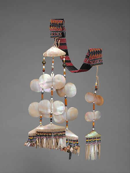 Ornament (Sipattal), Isneg artist, Shell, glass, copper alloy, silver alloy, horn, fiber, Isneg 