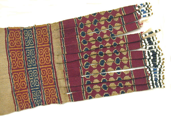 Ceremonial Costume Element, Cotton, glass beads, Timor