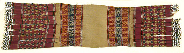 Ceremonial Costume Element, Cotton, glass beads, Timor 