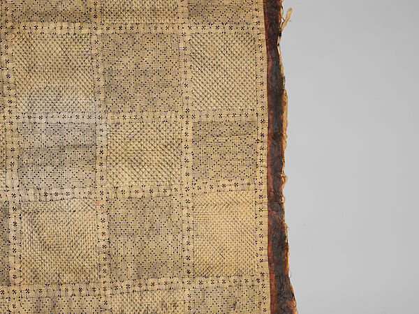 Waist Cloth (Salatasi), Barkcloth, pigment, Wallis and Futuna Territory, probably Futuna
