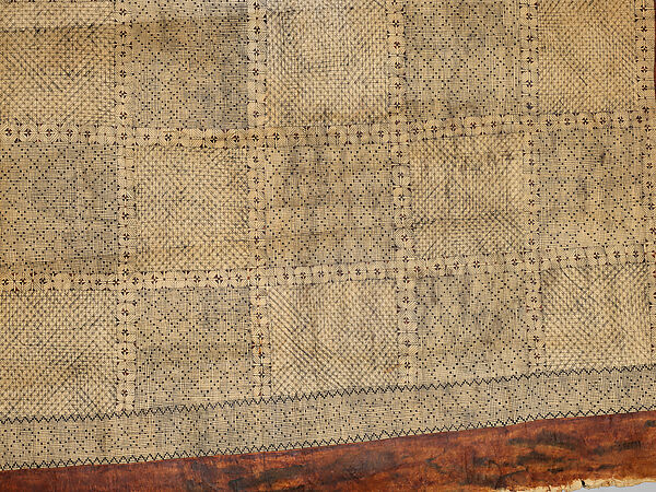 Waist Cloth (Salatasi), Barkcloth, pigment, Wallis and Futuna Territory, probably Futuna