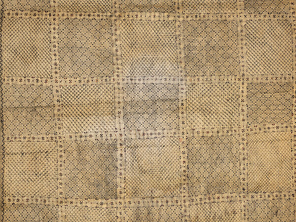 Waist Cloth (Salatasi), Barkcloth, pigment, Wallis and Futuna Territory, probably Futuna