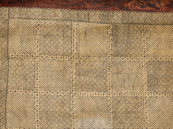Waist Cloth (Salatasi), Barkcloth, pigment, Wallis and Futuna Territory, probably Futuna