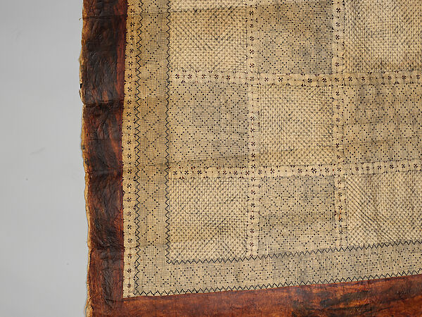Waist Cloth (Salatasi), Barkcloth, pigment, Wallis and Futuna Territory, probably Futuna