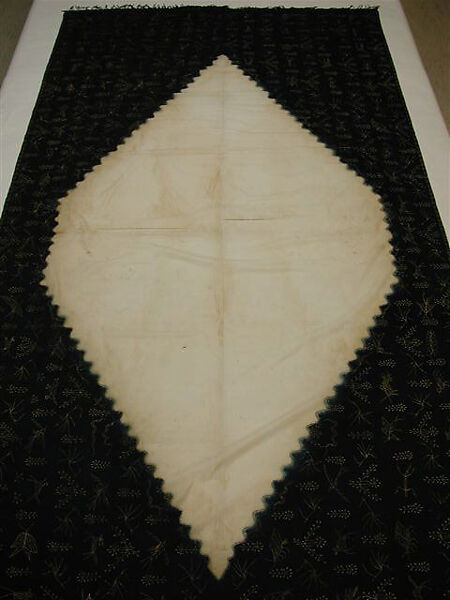 Ceremonial Textile (Dodot), Cotton or silk, gold leaf, adhesive, Javanese 
