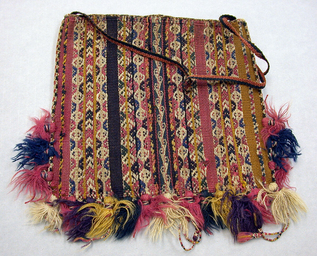 Coca Bag (Ch'uspa), Camelid hair, Aymara 