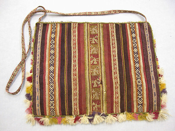 Coca Bag (Ch'uspa), Camelid hair, Aymara