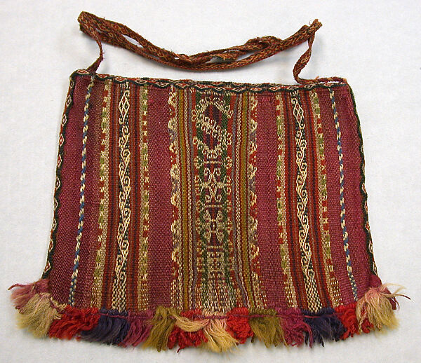 Coca Bag (Ch'uspa), Camelid hair, Aymara
