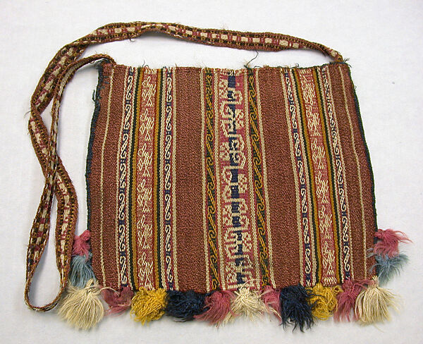 Coca Bag (Ch'uspa), Camelid hair, Aymara
