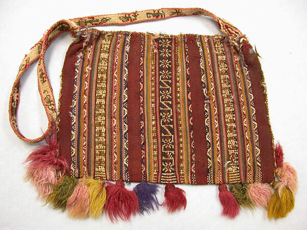 Coca Bag (Ch'uspa), Camelid hair, Aymara