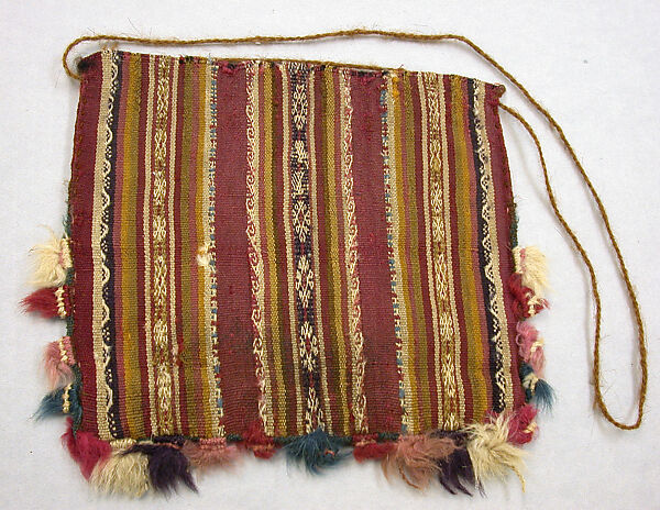 Coca Bag (Ch'uspa), Camelid hair, Aymara