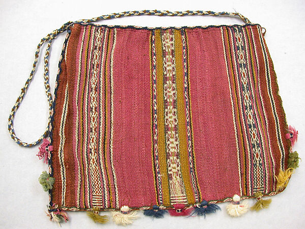 Coca Bag (Ch'uspa), Camelid hair, Aymara 