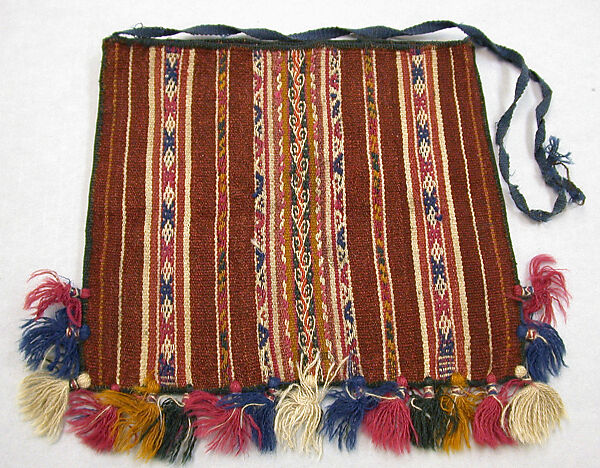 Coca Bag (Ch'uspa), Camelid hair, Aymara
