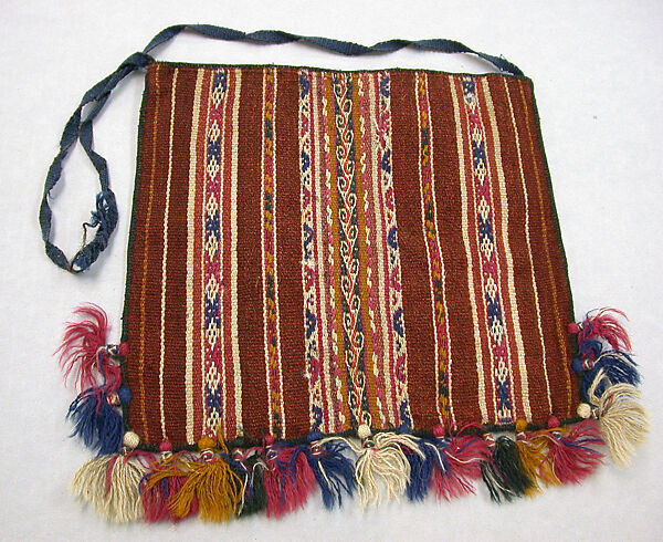 Coca Bag (Ch'uspa), Camelid hair, Aymara