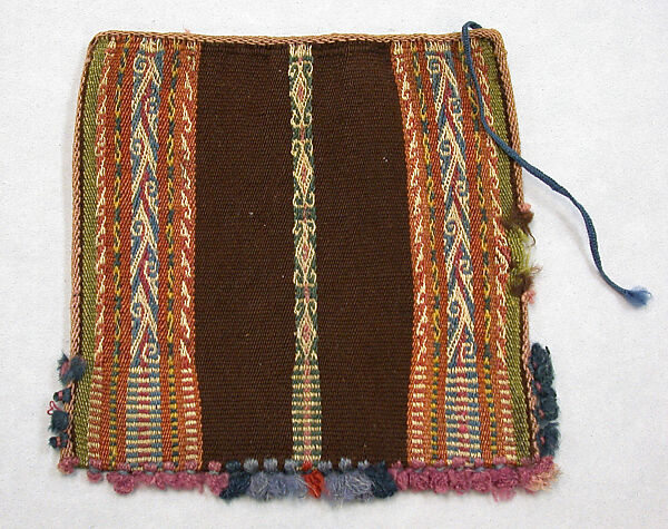 Coca Bag (Ch'uspa), Camelid hair, Aymara