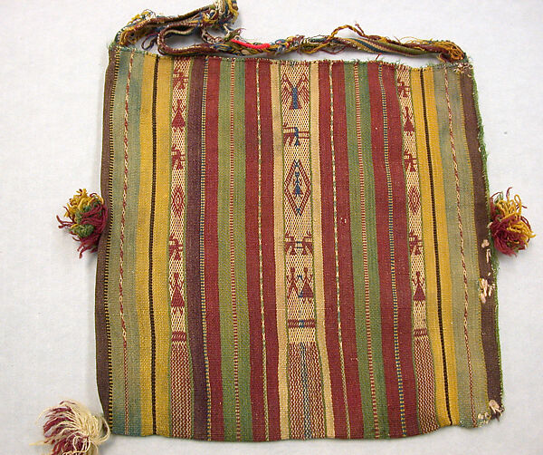 Coca Bag (Ch'uspa), Camelid hair, Aymara 
