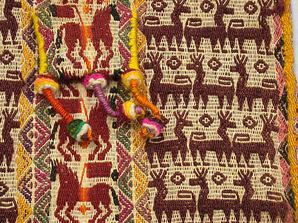 Coca Bag (Ch'uspa), Camelid hair, Aymara