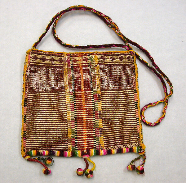 Coca Bag (Ch'uspa), Camelid hair, Aymara