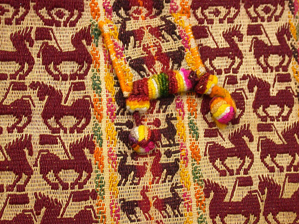 Coca Bag (Ch'uspa), Wool, cotton, Aymara