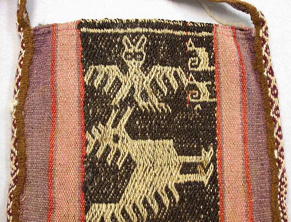Bag (Ch'uspa), Wool, camelid hair, Aymara
