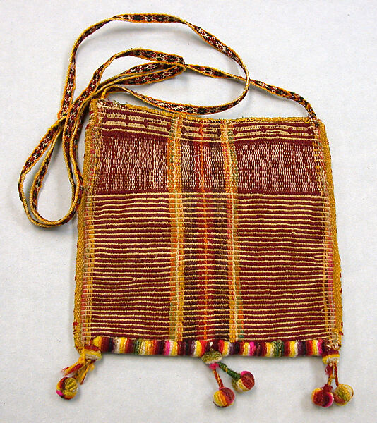 Bag (Ch'uspa), Wool, camelid hair, Aymara