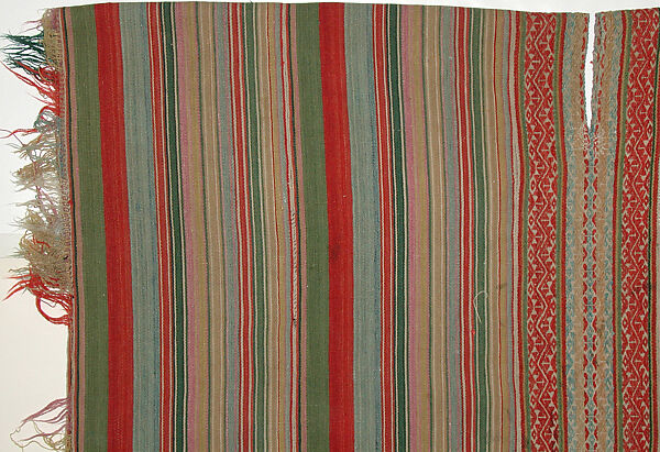 Poncho, Wool, camelid hair, Aymara