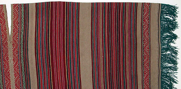 Poncho, Camelid hair, Aymara