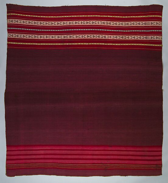 Woman's Overskirt (Aksu), Camelid hair, Aymara 