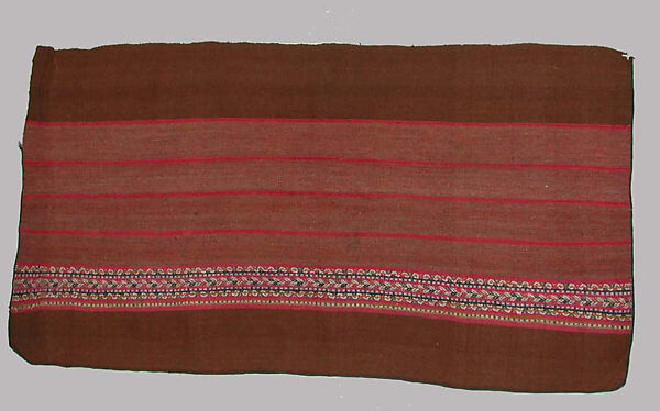 Woman's Overskirt, Half (?), Camelid hair, Aymara 