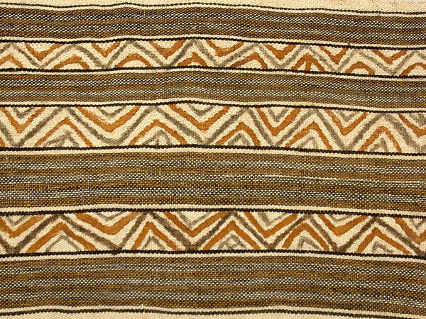 Baby Carrier, Cotton, paint, bone, Shipibo-Conibo