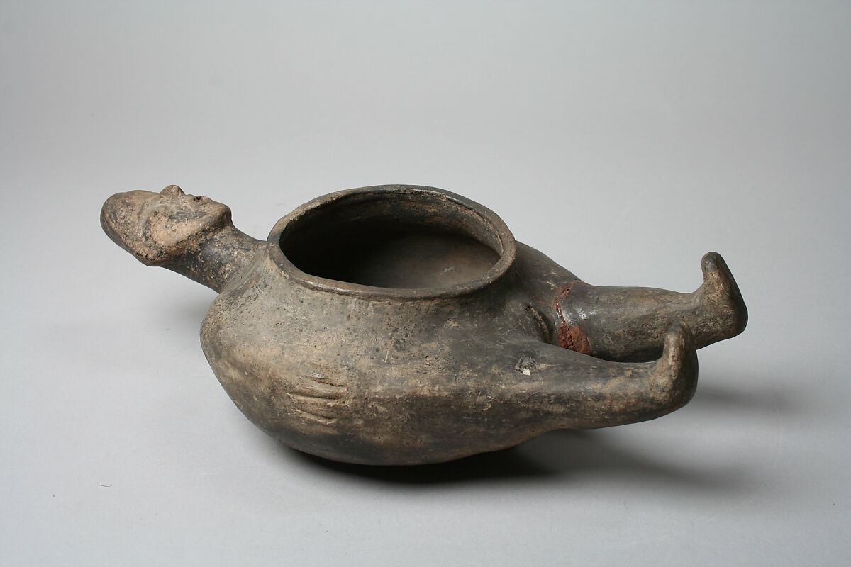 Figure Bowl, Ceramic, Mississippian 