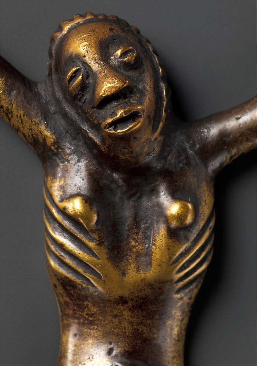 Christ figure, Kongo artist, Brass, Kongo