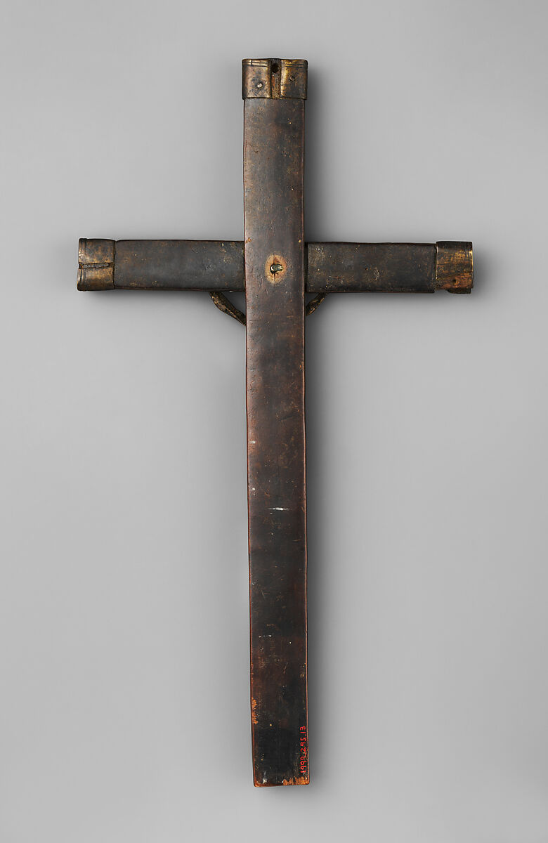 Crucifix, Wood, brass, Kongo peoples